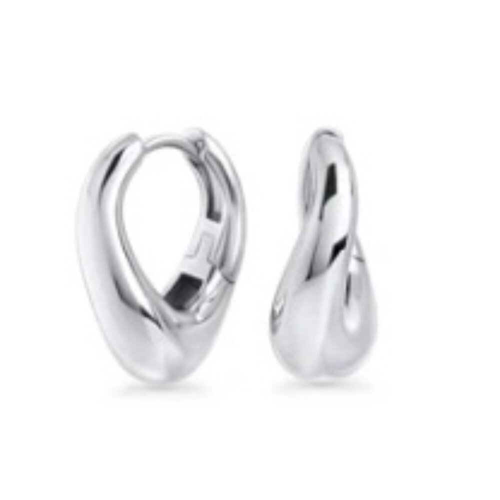 MIA - Kylie Huggie Earrings - Stainless Steel - NWT